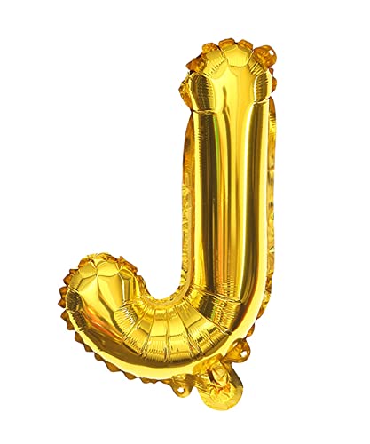 アルファベットバルーン (J, Gold) お誕生日 飾り付け ベビーシャワー フォトプロップス パーティーグッズ 風船 お祝い イベント バルーン 風船 パーティー