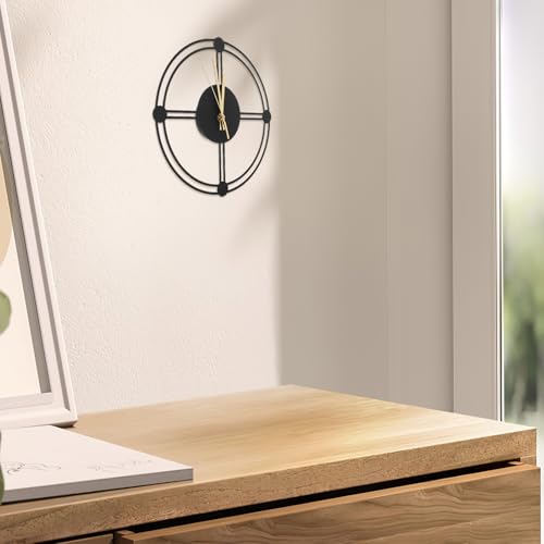 Reloj de pared de hierro silencioso que soluciona el ruido en dormitorios 7