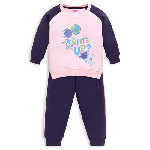 Image of LuvLap Baby Boys Full Sleeve Sweatshirt & Pyjama Set Pack of 1