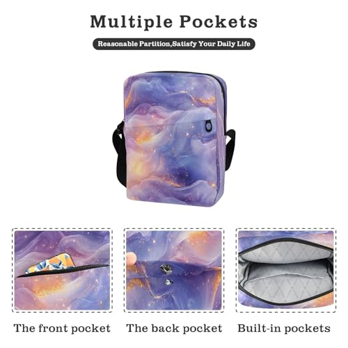 messenger bags Crossbody Bags For Women Everyday Purses Adjustable Strap for Shopping Shopping- Fashion Peach Blue Purple2