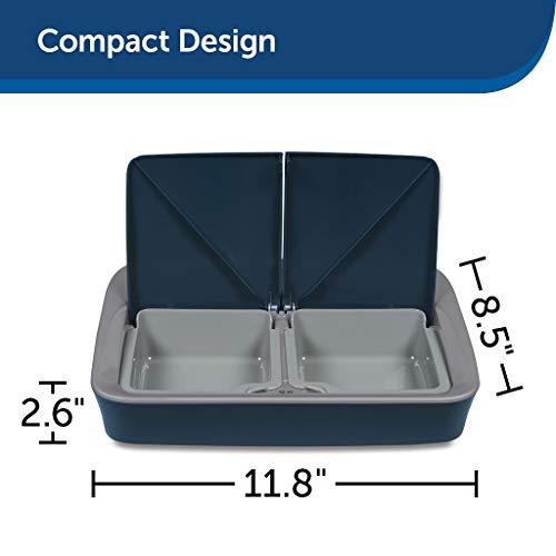 PetSafe Digital 2 Meal Programmable Pet Feeder, Automatic Dog and Cat Feeder Dry or SemiMoist