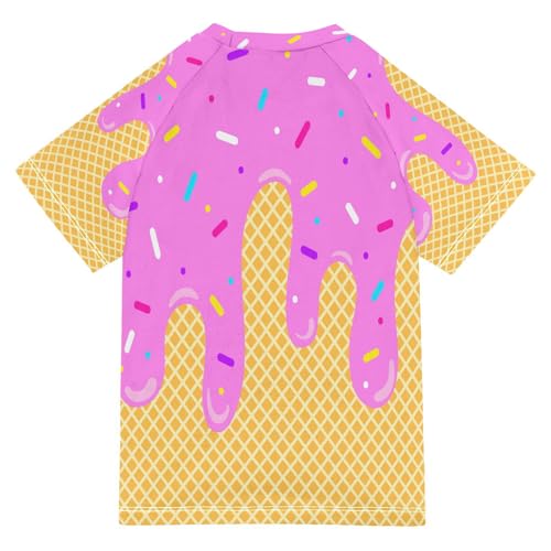 Boys Rash Guard Short Sleeve UPF 50+ Quick Dry Swim Shirts Swimwear for 3-12Y2