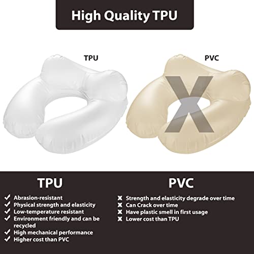 outdoorwares hut Travesseiro inflável de pescoço de viagem: extramacia, almofada. para aviões, trens