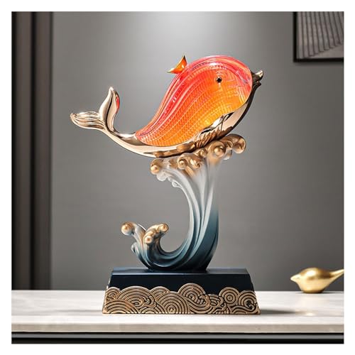 Décoration animale haut de gamme avec cette élégante statue de dauphin - 5