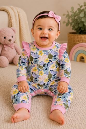 Image of EIO 100% Cotton Rompers Sleepsuits Jumpsuit Night Suits for Infants Newborn Baby Boys & Girls