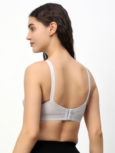 Image of Floret Women's Pure Cotton-Fabric Non Padded & Non-Wired Cut & Sew /Full Coverage Bra
