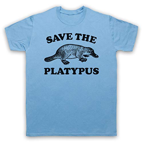 My Icon Art & Clothing Camiseta para hombre con texto en inglés'Save the Platypus Duck Billed...