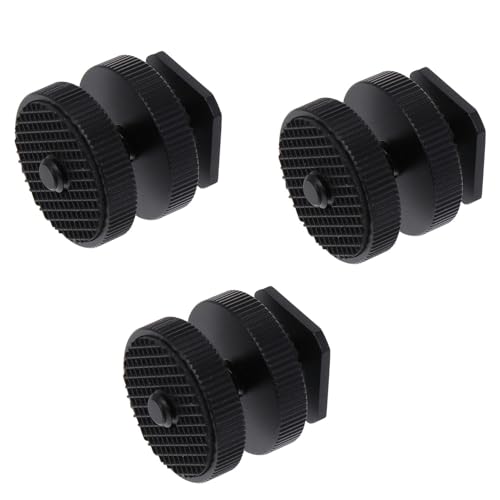 Tornillo adaptador trípode cámara doble soporte metálico para monitor y accesorios