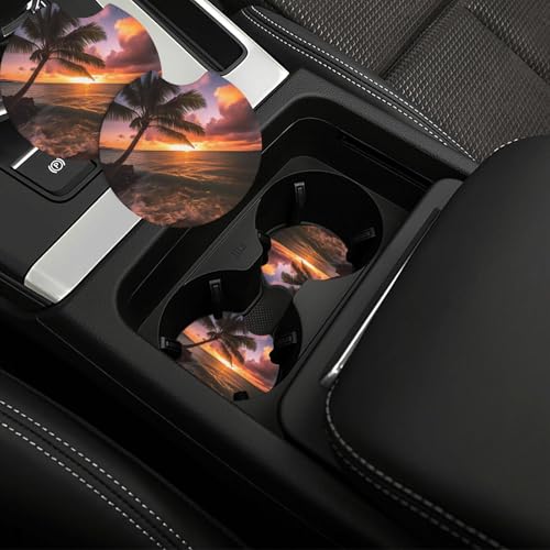 Posavasos para auto 2 piezas, antideslizante y resistente al agua miniatura 1