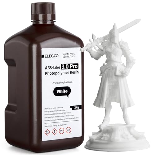 ELEGOO ABS-Like Resin 3.0 Pro, Higher Scratch-Resistance 3D Printing Photopolymer Resin, 405nm UV Resin for MSLA/DLP/LCD