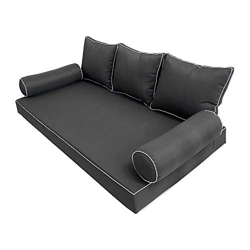 PROLINEMAX Cover ONLY Outdoor Style 3 Twin Contrast Trim Daybed