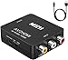RCA to HDMI, GANA 1080P Mini RCA Composite CVBS AV to HDMI Video Audio Converter Adapter Supporting PAL/NTSC with USB Charge Cable for PC Laptop Xbox PS4 PS3 TV STB VHS VCR Camera DVD