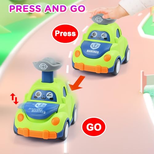 Set de 8 coches de juguete para niños 1-3 años miniatura 5
