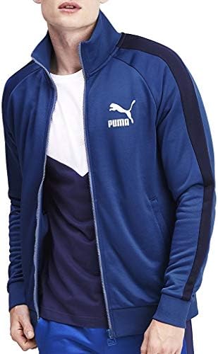 Puma Men's Iconic T7 Track Jacket, Peacoat, M