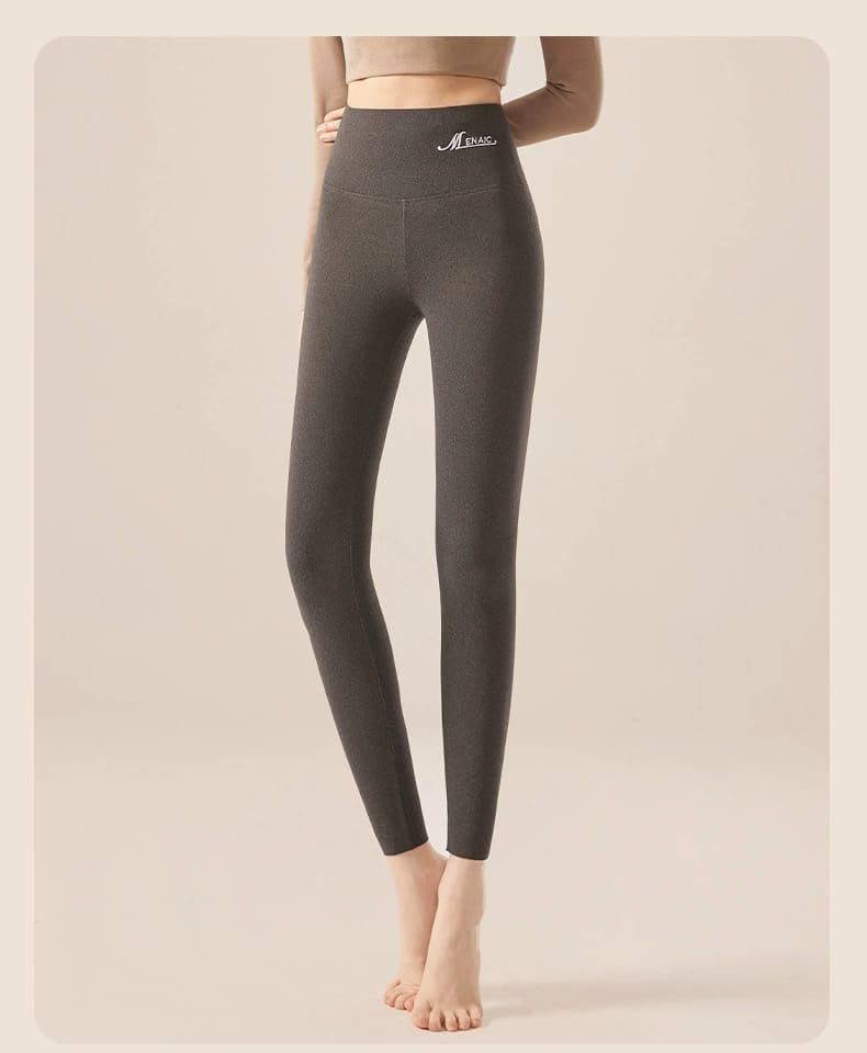 Image of Celary Women's Nude Fleece Lined Leggings - Winter Warm Pantyhose Look, Thermal Tights, Soft & Stretchable Winter Stockings