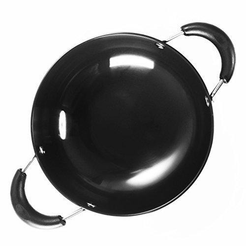 Sumeet 3mm Hard Anodised Deep Kadhai Size 18.5Cm (185mm) (1 Ltr), Black - Image 2 thumbnail