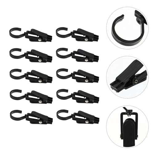 Anillos de cortina con clips antiácaros que evitan caídas de telas pesadas pack 100 5