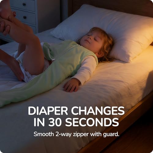 Image of 2.5 Tog Baby Sleep Sack 18-24 Months, Supersoft Quilted Cotton Thermostatic Toddler Sleeping Sack for Babies Infant, 2-Way Zipper Warm Comfy Baby Wearable Blanket
