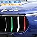 LLKUANG Front Grill Decoration Strips Trim Compatible with Maserati Levante 2016 2017 2018 2019 2020 2021 Car Grille Insert Trims 3PCS