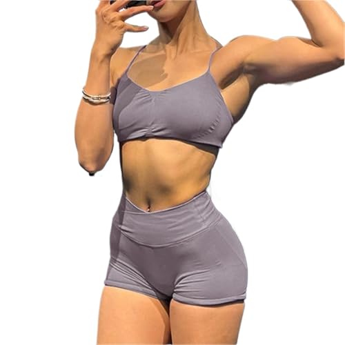Leggings gymnastique gainants et hauts de sport extensibles anti-frottement VDfvision