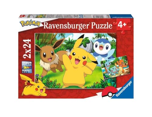 Ravensburger - Puzzle 2x24 pièces - Pikachu et Ses Amis - Pokémon