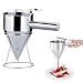Produktbild DEWIN Edelstahl Backtrichter,Teigdosierer Edelstahl Edelstahl BacktrichterKuchen Desserts Kochutensilien mit Gestell für Home Kitchen Bakery Verwendung