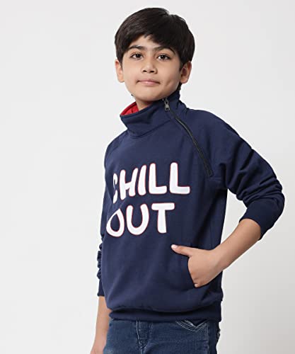 Image of Boys Fleece High Neck Sweatshirt