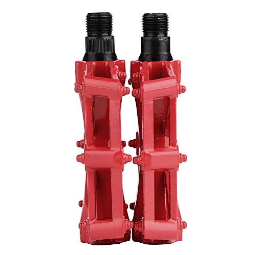 Boruizhen Aluminium Cnc Bike Platform Pedals Lightweight Road Cycling Bicycle Pedals For Mtb Bmx (Red) #TOP2