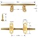 6 Inch 316 Stainless Steel Brass Color Boat Cleats, Open Base Dock Cleats with Fasteners, Boat Dock Cleats Rope Cleat for Boat Docks, Decks or Nautical Decor (4 Pack)