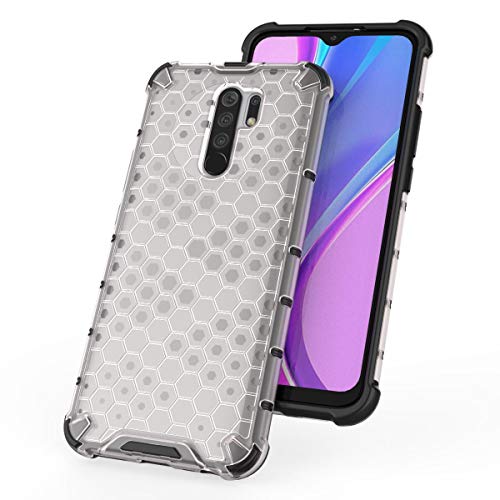 Image of Glasgow | for Poco M2 Honeycomb Pattern Back Case Cover for Poco M2 - Transparent