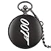 Produktbild ZMKW Muster Quarz Taschenuhr Schwarz Farbe Mode Neuheit James Bond Film Daniel Craig Uhr Kettenuhr, Standard