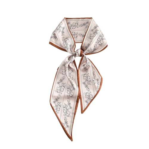 Image of Head Hair Scarf for Women,Silky Long Headscarf Purse Bag Scarfs for Handbag Fashion Satin Neck Scarves Accessories