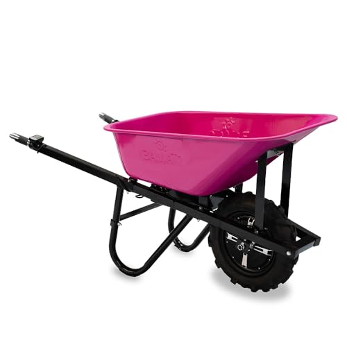 BAMATO elektrische Schubkarre MTR-155 | Pink Edition | 150kg Traglast
