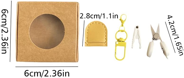 1PCS Mini Scissors Set with Hook Portable Travel Tiny Scissors with Protective Cover 1.65Inch for Embroidery Sewing Knitting Craft