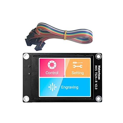 HANLEES Makerbase Mks TS35 TS24 Pantalla Táctil Ts3.5 Ts2.4 Tft Lcd Escudo Para Mks Dlc32 V2.0 Tarjeta De Control 32 Bit Cnc Controlador Desconectado (MKS TS24-R)