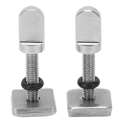 Gavigain Stainless Steel Fin Screw Plate Plug Hand Tightening Surfboard Longboard M4 2PCS