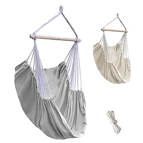 Linxor - Chaise hamac Suspendue avec système d'attaches - Plusieurs Coloris Disponibles