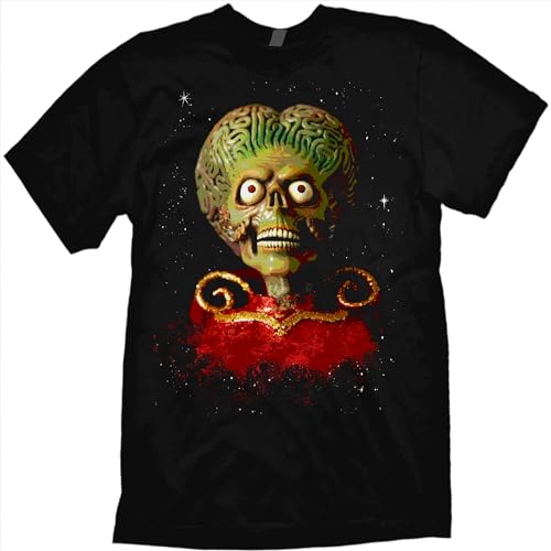 Mars Attacks! T-Shirt (US, Alpha, Medium, Regular, Regular, Black)