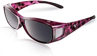 TINHAO Fit Over Sunglasses for Women - Polarized Fitover Sunglasses with 100% UV Protection for Driving,Fishing,Cycling,Running and Golf with Purple Frame