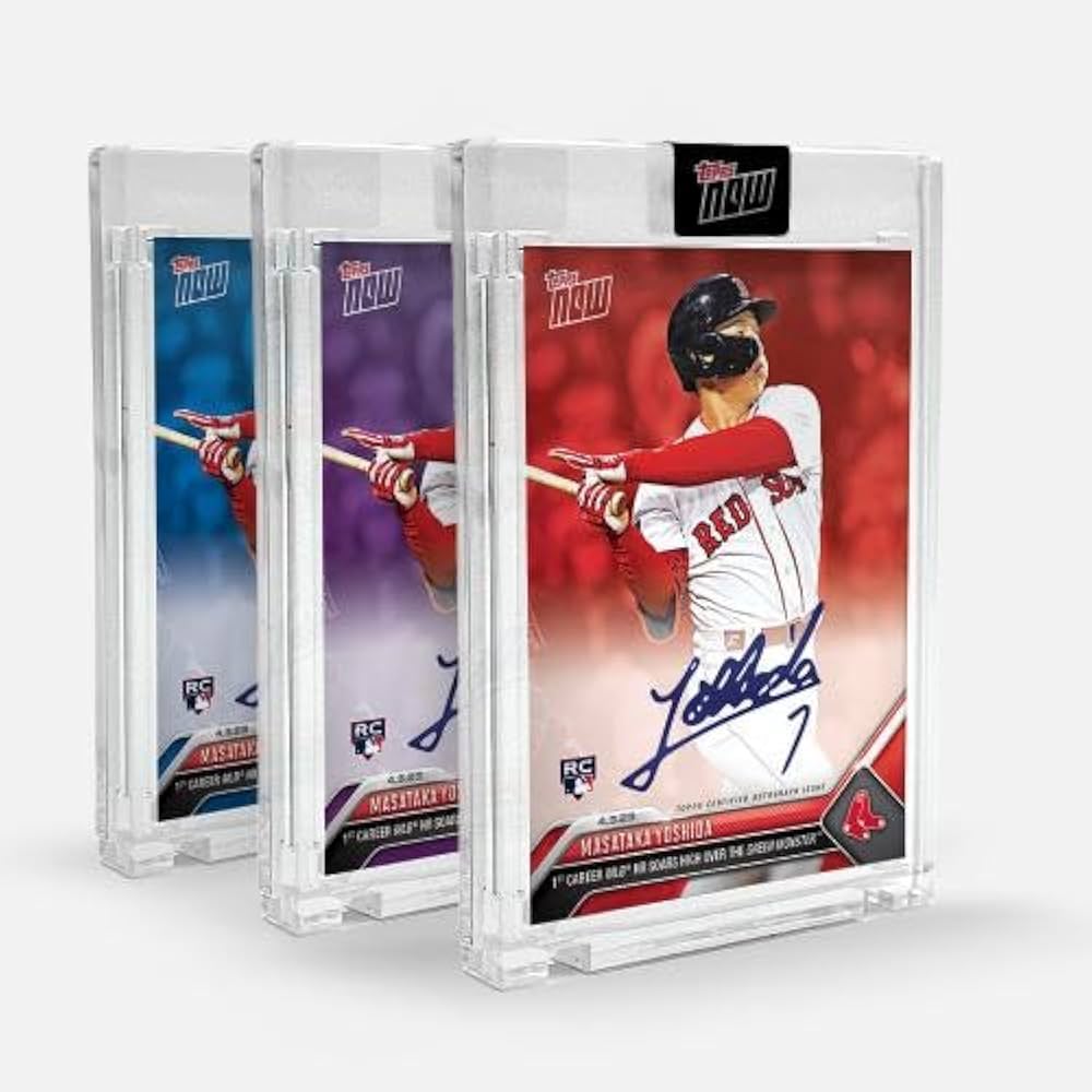 ゲームセンター・ゲームカード Topps Now Masataka Yoshida RC PSA WBC Amazon.com: MASATAKA YOSHIDA SIGNED 1st HOMERUN TOPPS NOW