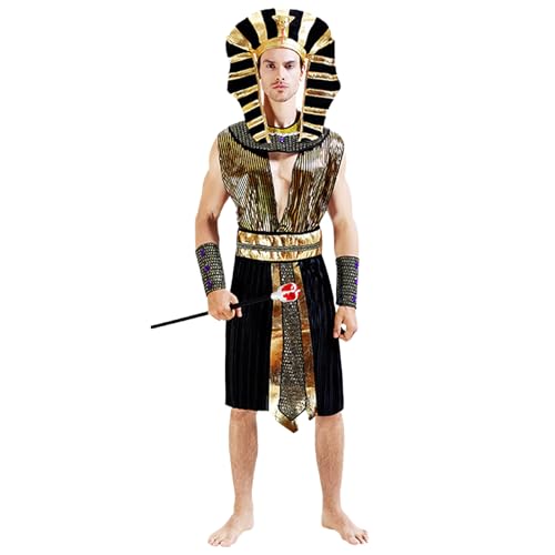 [Hyack] ツタンカーメン コスプレグッズ ファラオ エジプト コスチューム キング ユニセックスのサムネイル