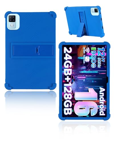 Étui silicone DOOGEE U12 protecteur bleu avec support