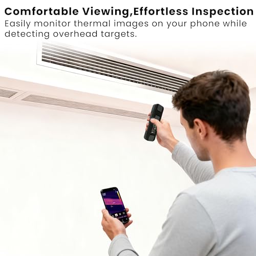 Wireless Thermal Imaging Camera, 512×384 Super Resolution, Thermal Imager for Android & iOS Smartphones, 256x192 IR Resolution, Infrared Camera Gadget for Home Inspection, HVAC, Cooking - Image 6