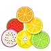 Produktbild Tumao 7 Stück kreative Silikon Frucht Untersetzer Frucht-Scheiben Silikon Untersetzer, Getränk Kaffee Tee Glas Glasuntersetzer Becher Halter Mat für Küche Wohnzimmer und Bar.