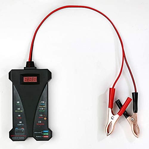 MOVKZACV Car Battery Tester 805 A, 12V Digital Battery Tester Voltmeter and Alternator Charging System Analyzer Test Battery Condition with LCD Display and LED Indication