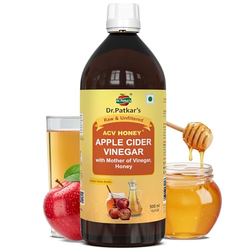 Image of Dr. Patkar's Apple Cider Vinegar With Honey | Unfiltered & Undiluted | Suitable for Weight loss with Improved Immunity | Weight management (With Mother) 500ml