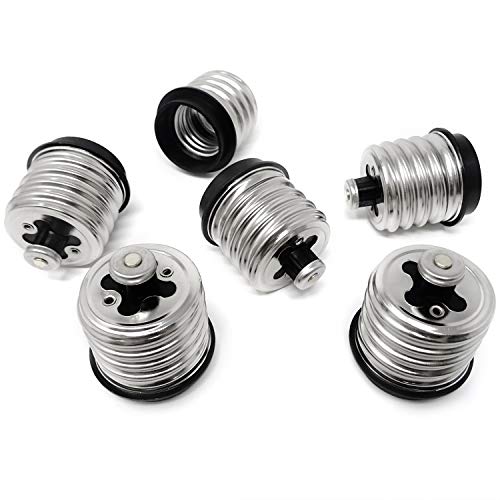 Honbay 6PCS E39 E40 to E26 E27 Adapter Light Bulb Socket Converter