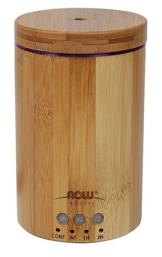 NOW Essential Oils, Ultrasonic Real Bamboo Aromatherapy Oil Diffuser, Extremely Quiet, Heat Free and Easy to Clean, Color Changing LED Diffuser - Image 5