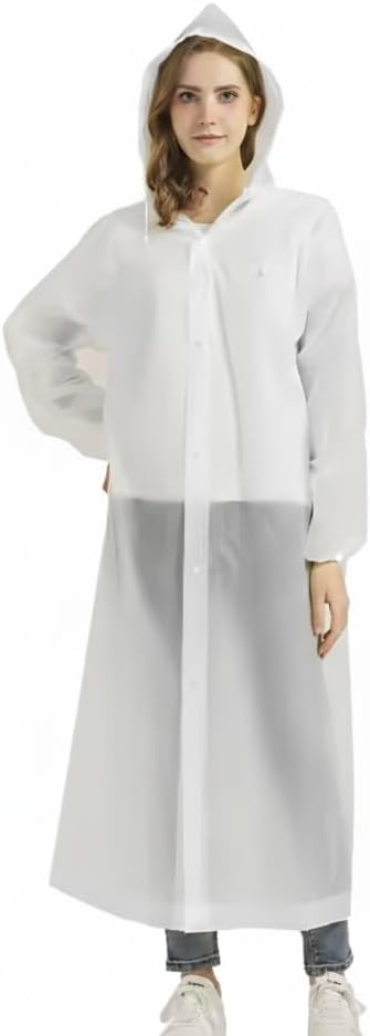 Disposable Rain Poncho for Adults, 180 cm in total