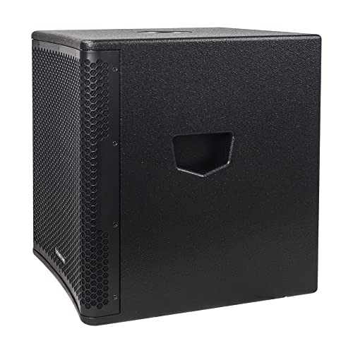 Image of Sound Town Oberon Series 15 inch 1400W Powered PA /DJ Subwoofer with Class-D Amplifier, LPF and Selectable DSP Output Modes, 4 inch Voice Coil, 100 oz Magnet, Birch Plywood, Black (OBERON-15SPW)